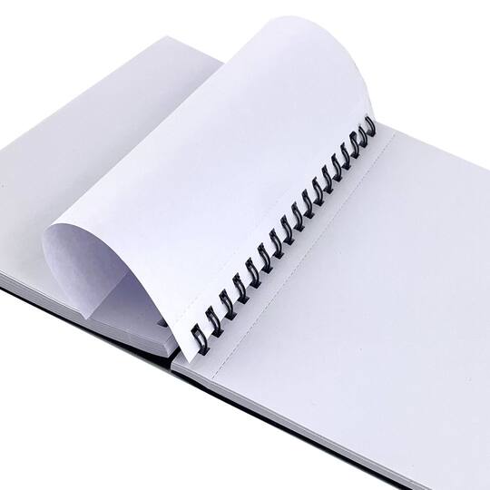 ArtSkills® Black Spiral Sketchbook with Perforated Pages, 6" x 9"